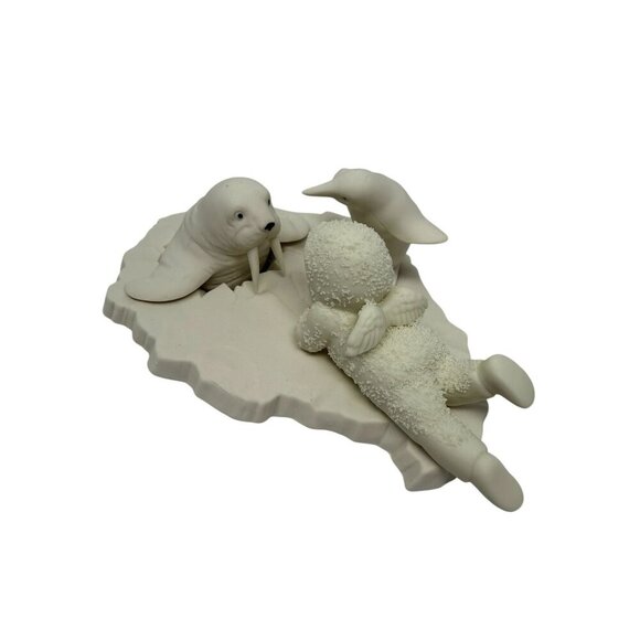 Department 56 Snowbabies Who Are You Figurine Walrus Penguin Box Vintage 1990 - Picture 3 of 9